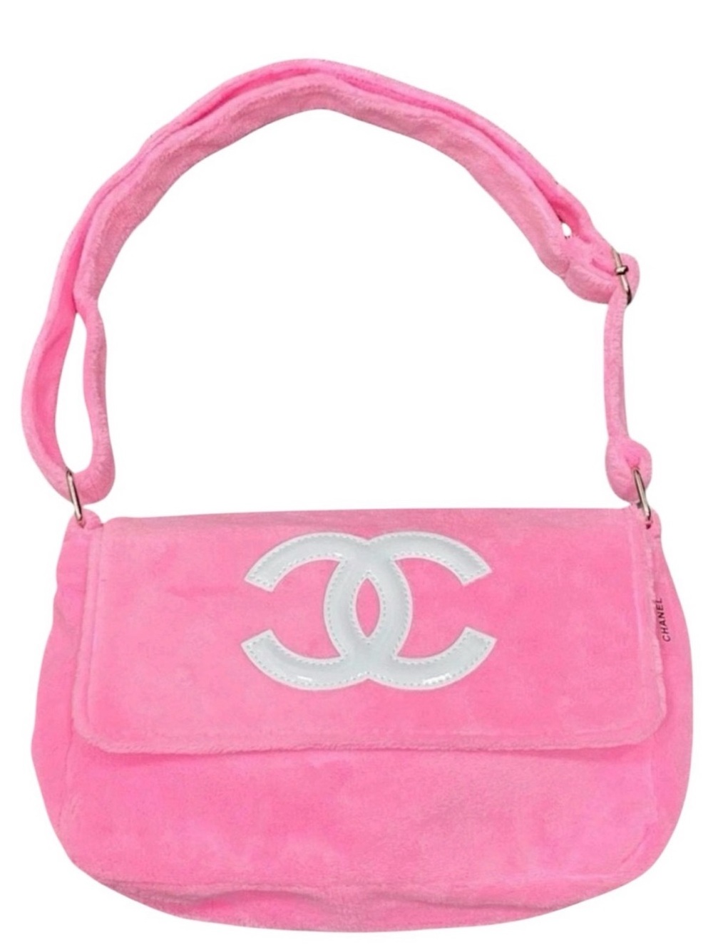 CHANEL Precision Pink Bag with White CC